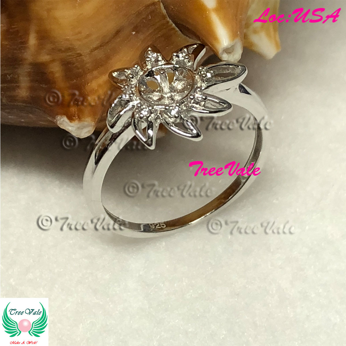 Mum Flower Ring - 925 Sterling Silver