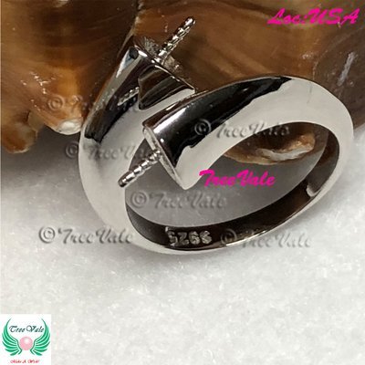 Double Pearls Adjustable Ring - 925 Sterling Silver