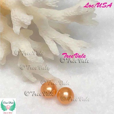 Smashed Pumpkin Orange - 7-8mm Loose Large Pearl