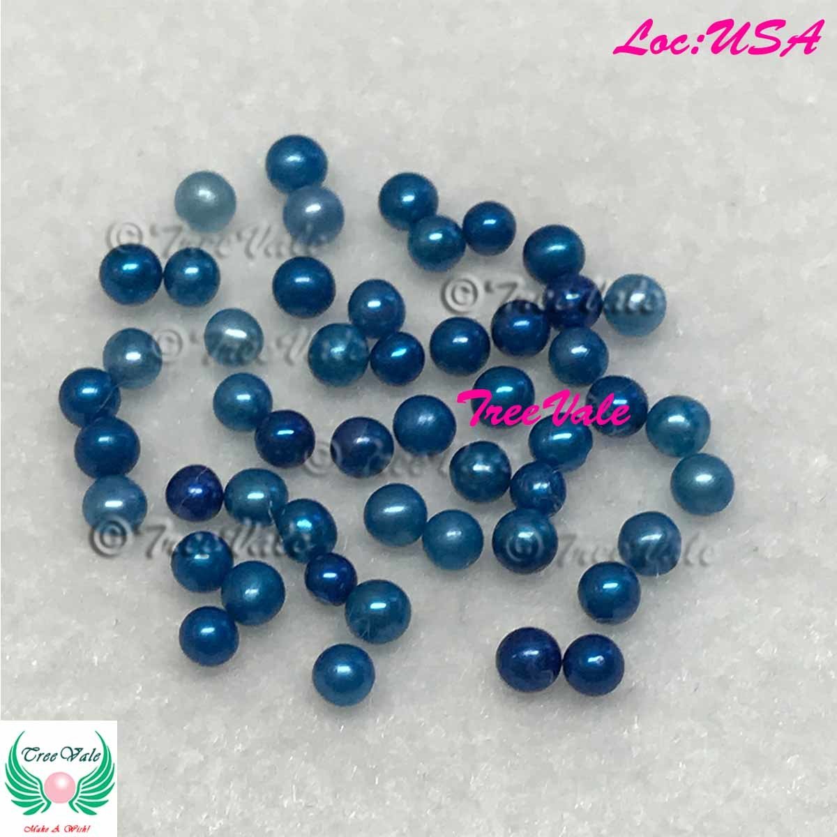 Loose SMALL Pearl [3-4mm], Color: Blue