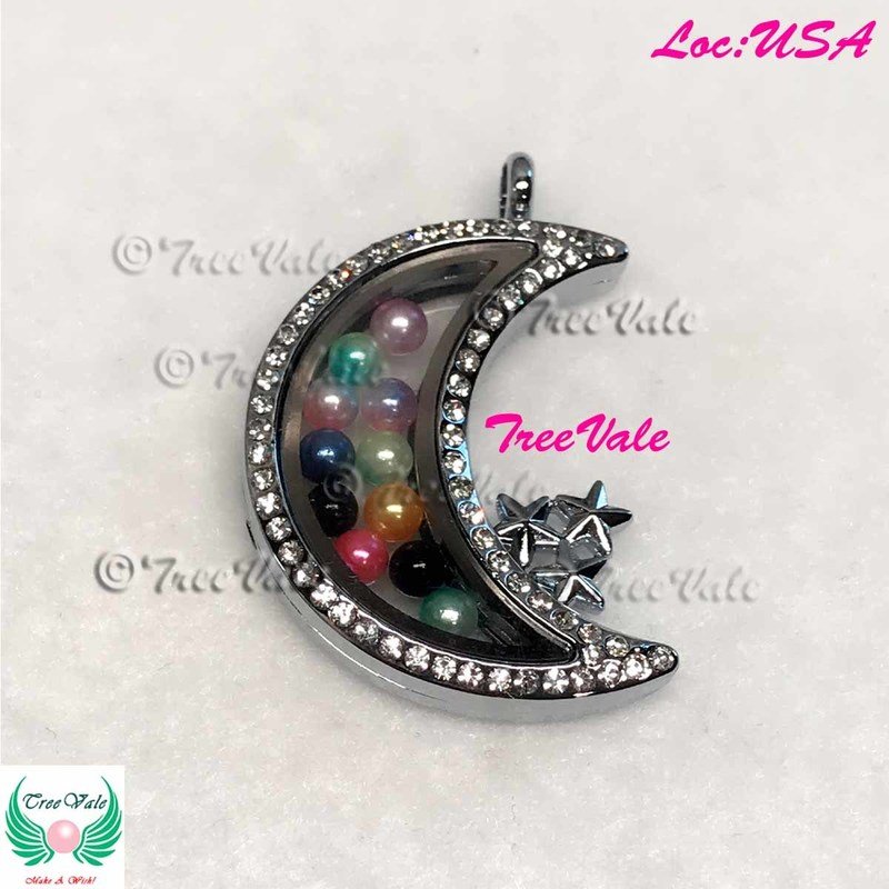 Crescent Floating Locket