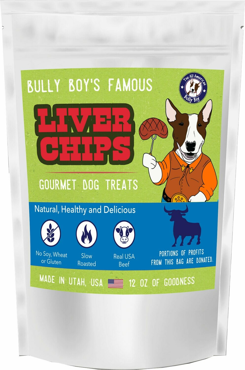 Bully Boy Liver Chips - 12 Oz. Bag