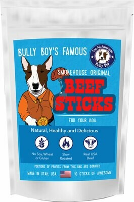 Beef Jerky Sticks for Dogs - 3 Sizes Available - Starting at: