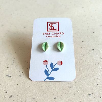 Light Green Leaves Earrings