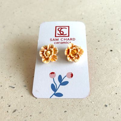 Yellow Flower Earrings