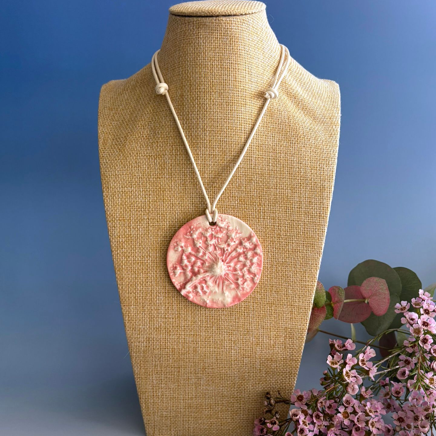 Pink Wild Carrot Pendant