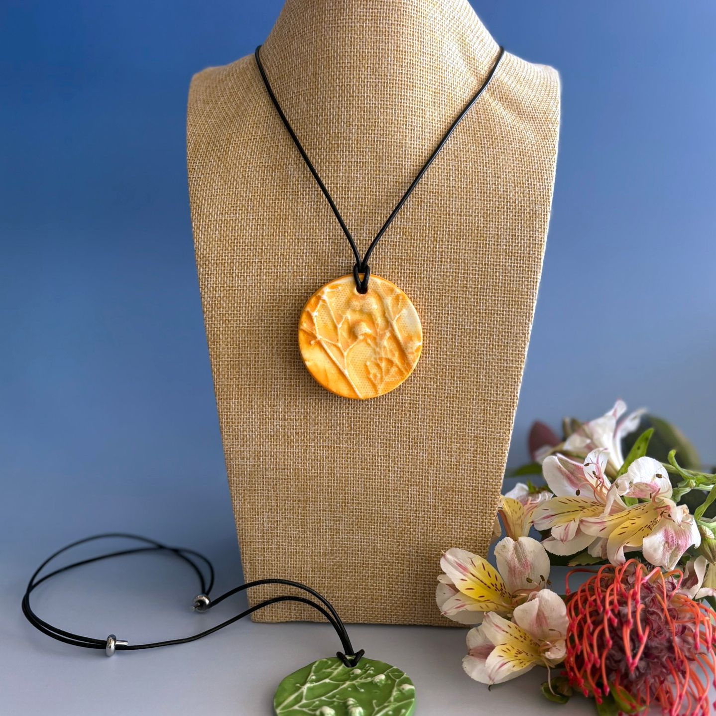 Yellow Gypsophila Pendant