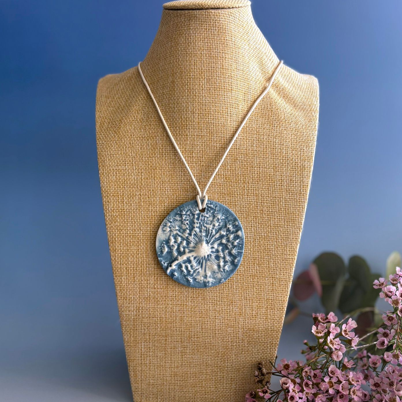 Blue Wild Carrot Pendant