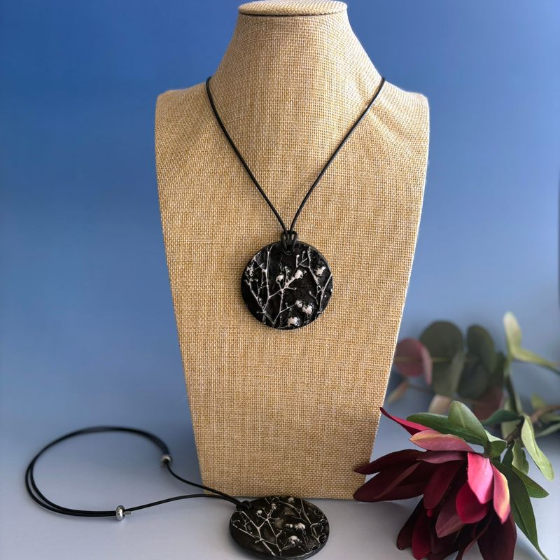 Black Gypsophila Pendant