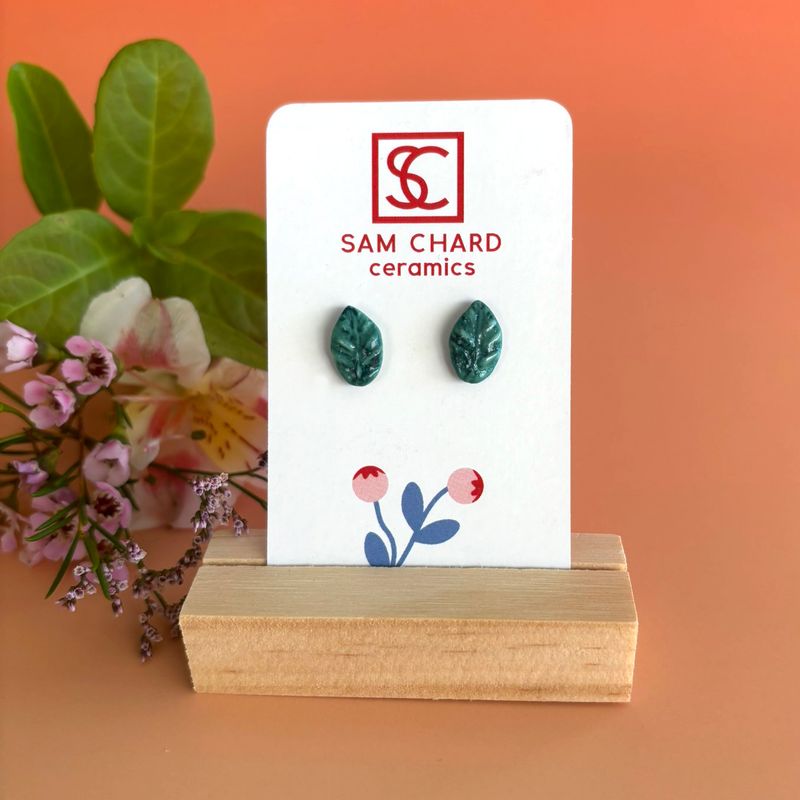 Little Leaf Stud Earrings - Style B