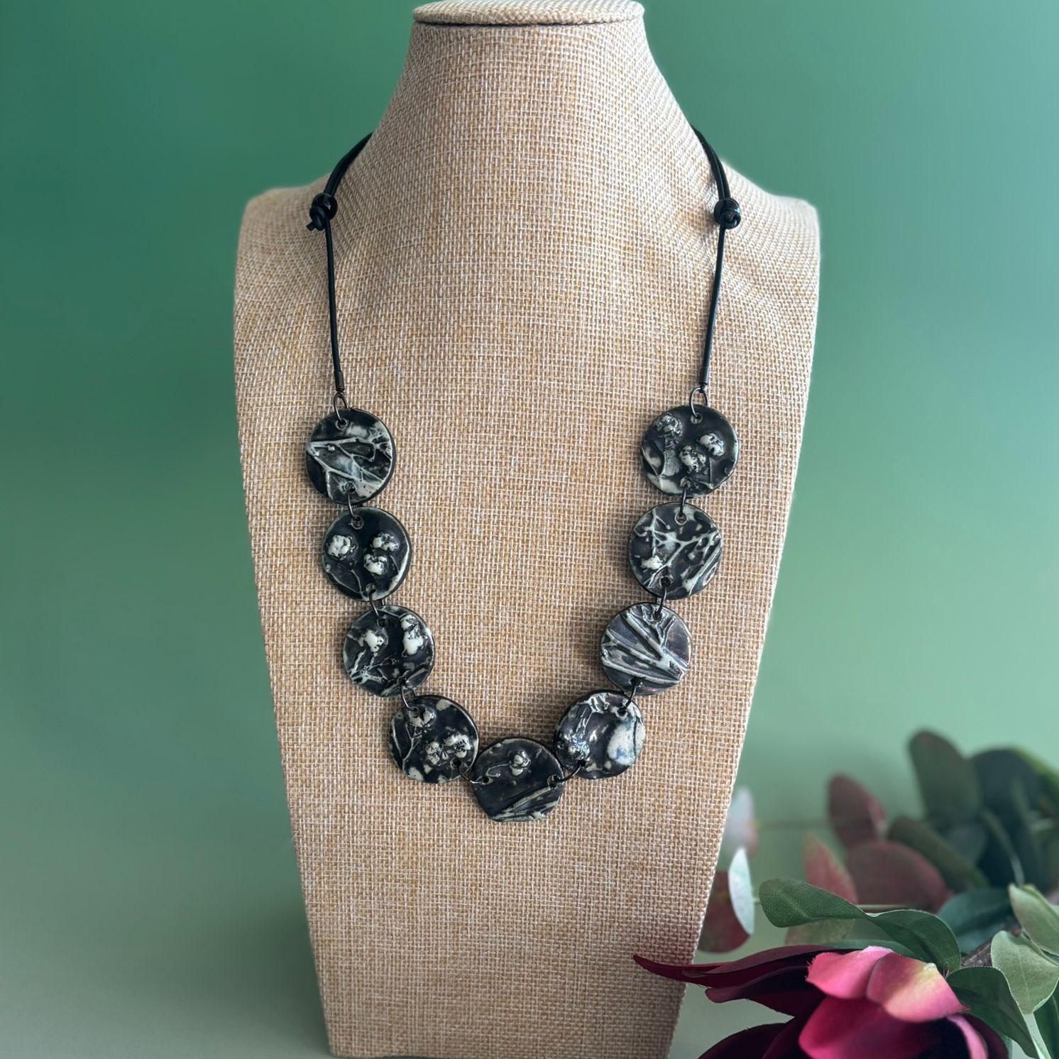 Pewter Botanical Necklace