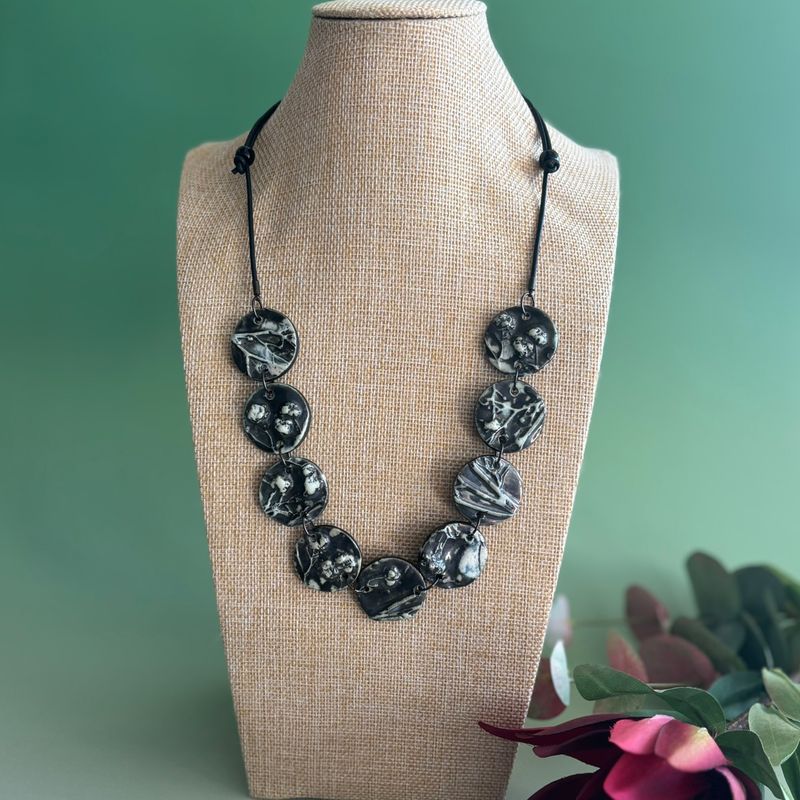 Pewter Botanical Necklace