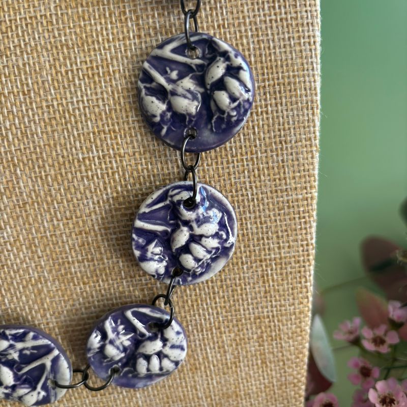 Purple Botanical Necklace