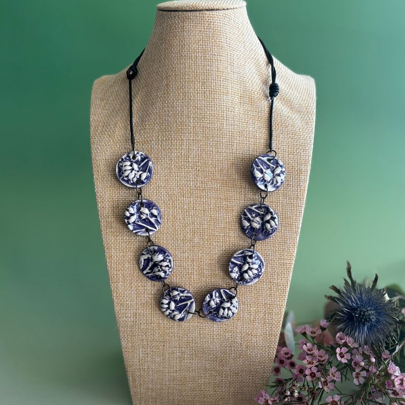 Purple Botanical Necklace