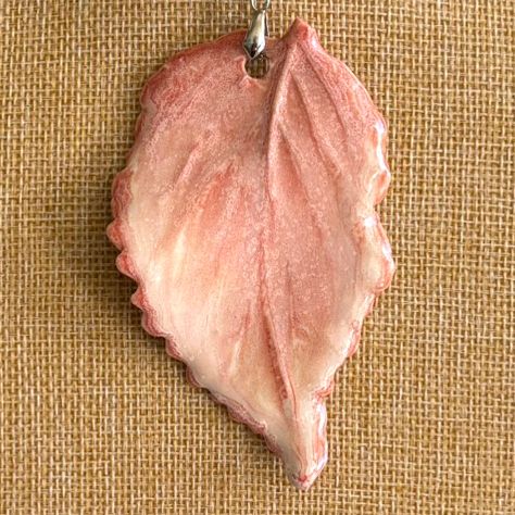 Pink Leaf Pendant
