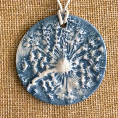 Blue Wild Carrot Pendant