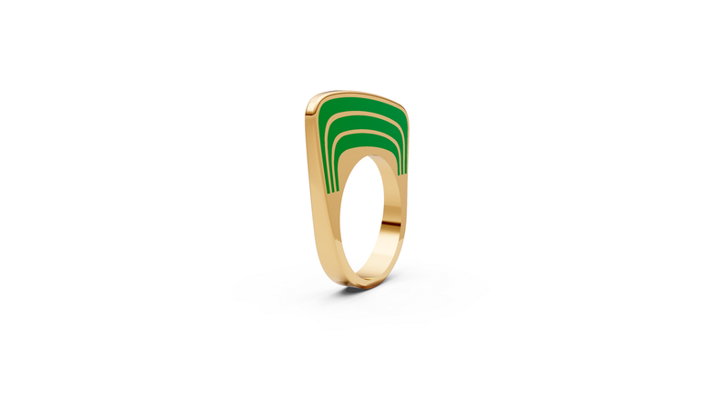 Enamel wave Ring