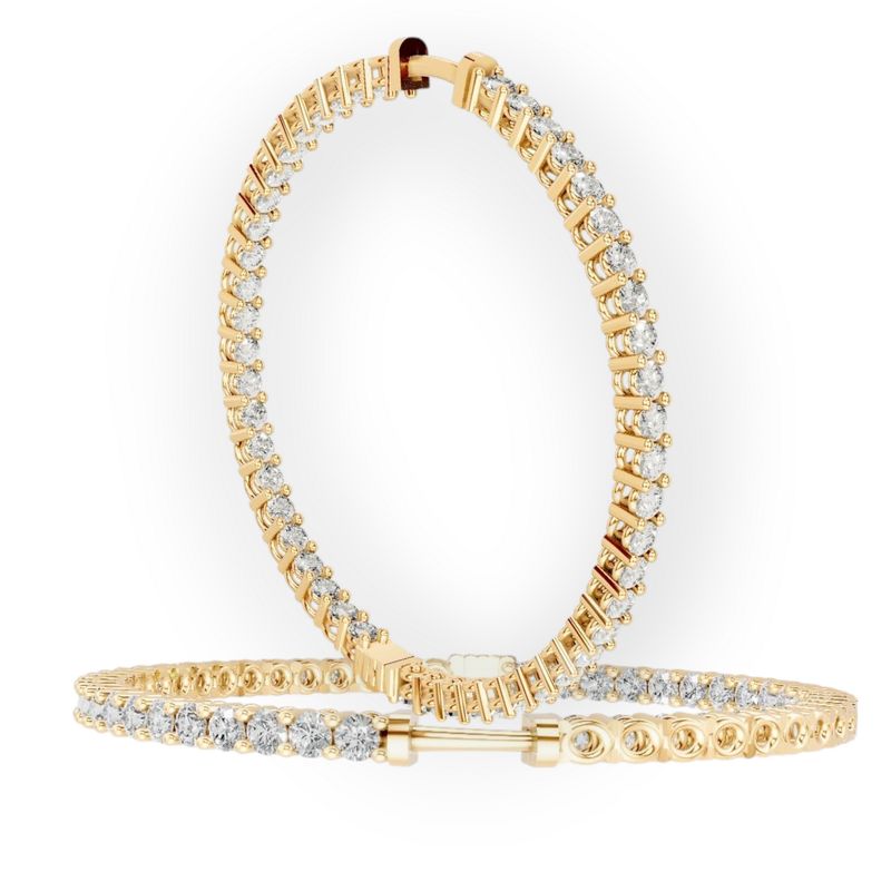 Diamond Hoops earrings