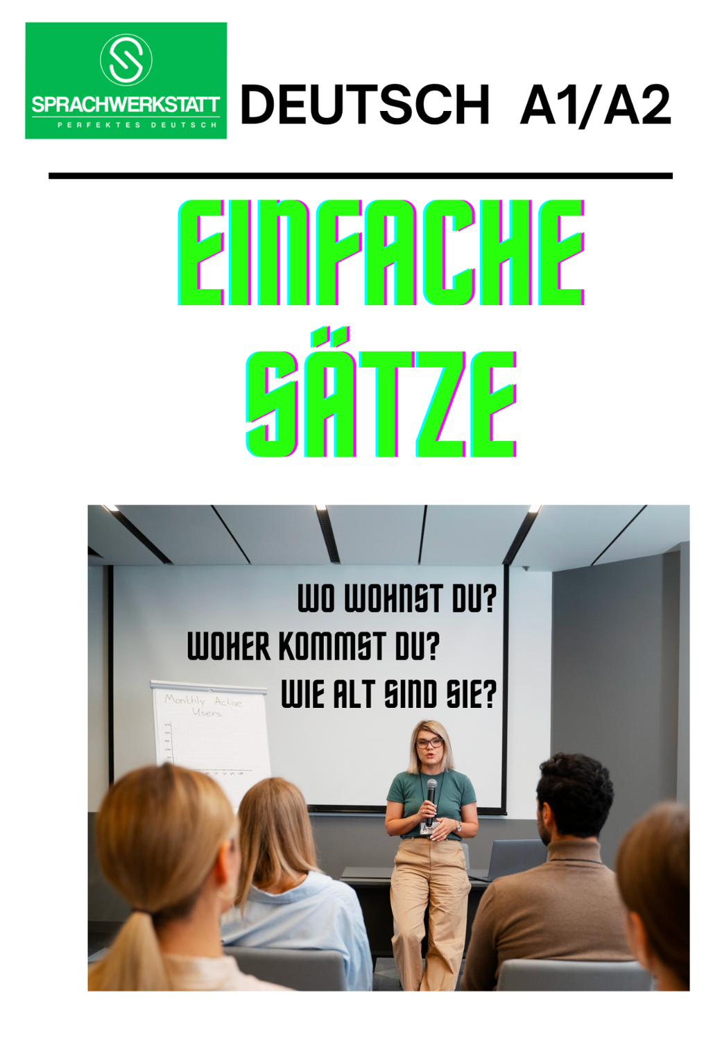 Einfache Sätze (Deutsch A1/A2)