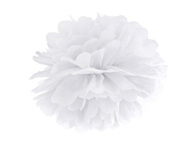 Valkoinen pompom juhliin