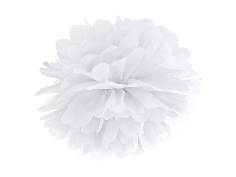 Valkoinen pompom juhliin