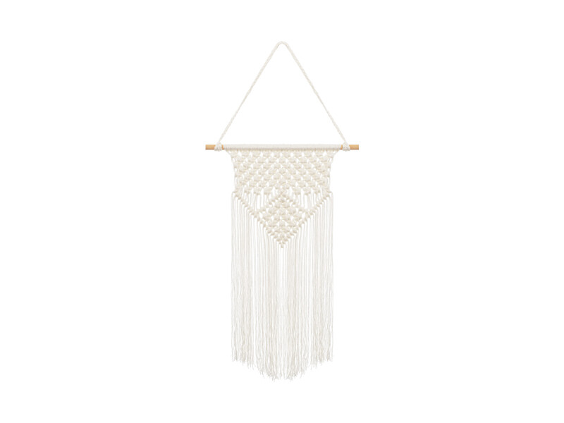 Luonnonvalkoinen makramee