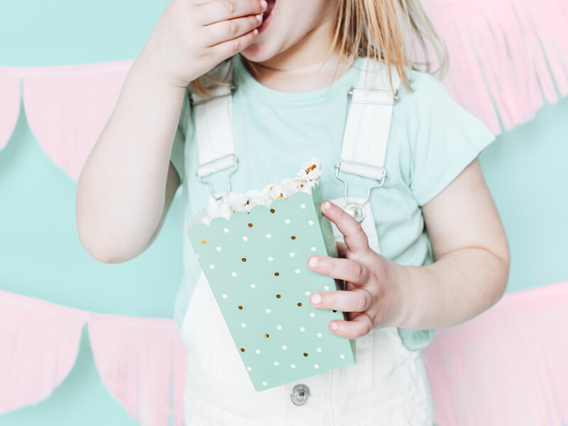 Popcorn boksit vauvakutsuille