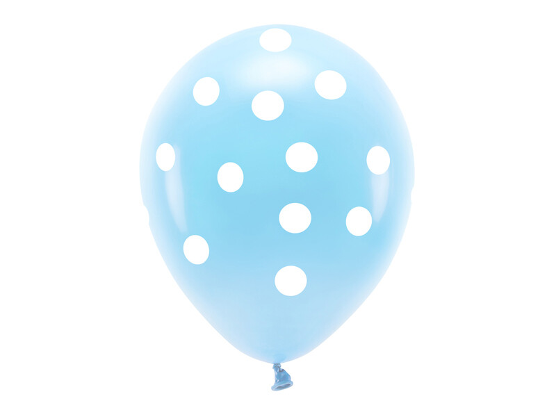 Vaaleansiniset ilmapallot baby shower juhliin