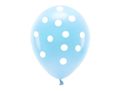 Vaaleansiniset ilmapallot baby shower juhliin