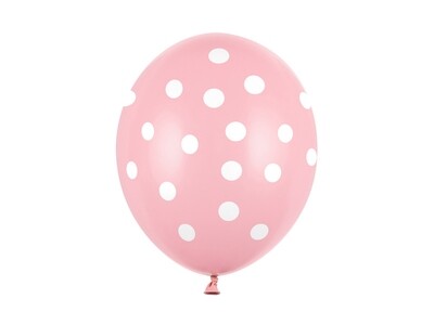 Vaaleanpunaiset ilmapallot baby shower juhliin
