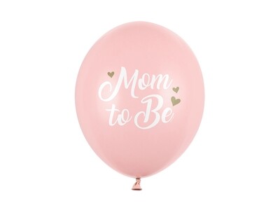 Vaaleanpunainen ilmapallo baby shower juhliin