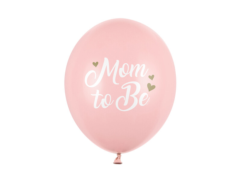 Vaaleanpunainen ilmapallo baby shower juhliin