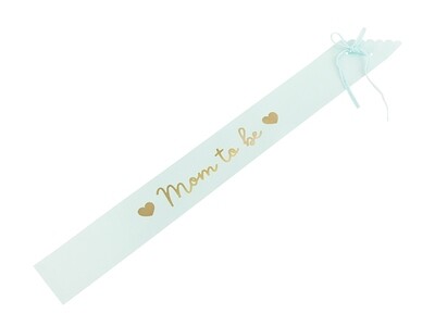 Olkanauha baby shower juhliin