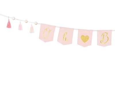 Koristenauha baby shower juhliin