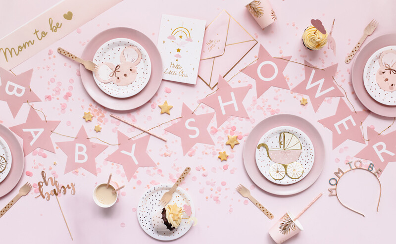Koristenauha Babyshower vaaleanpunainen,3m