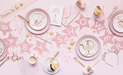 Koristenauha Babyshower vaaleanpunainen,3m