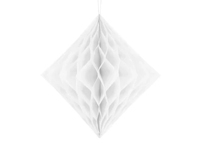 Hunajakenno timantti 30cm, valkoinen