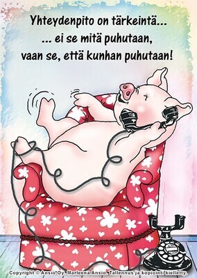 Suomalainen kortti baby shower lahjaan