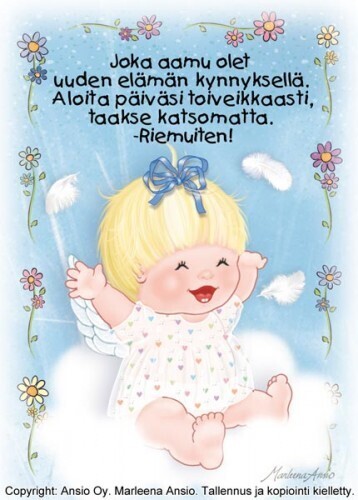 Suomalainen kortti baby shower lahjaan