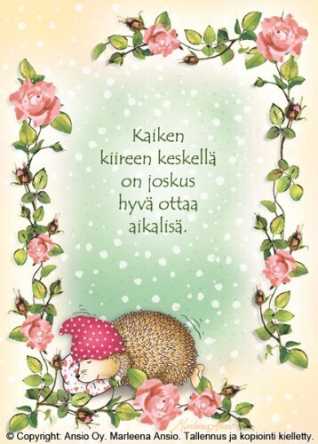 Suomalainen kortti baby shower lahjaan