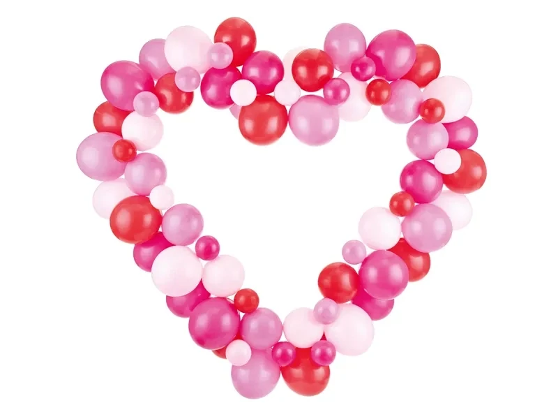 Ilmapallokehys sydämen muotoinen