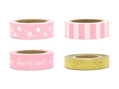 Koristeteippi baby showeraskarteluun