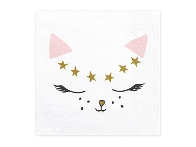 Lautasliinat KISSA 20kpl, 33x33cm