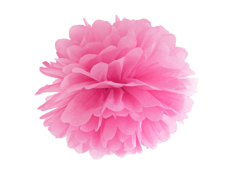 Pinkki paperi pompom juhliin