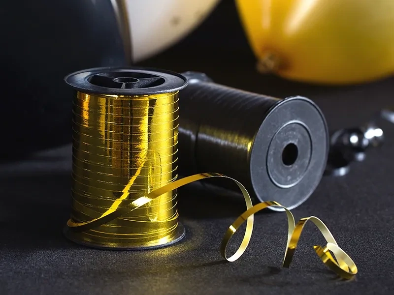 Lahjanauha metallikiilto kulta, 5mm/225m