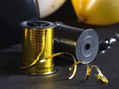 Lahjanauha metallikiilto kulta, 5mm/225m