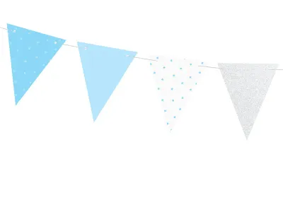 Sininen nauha baby shower juhliin