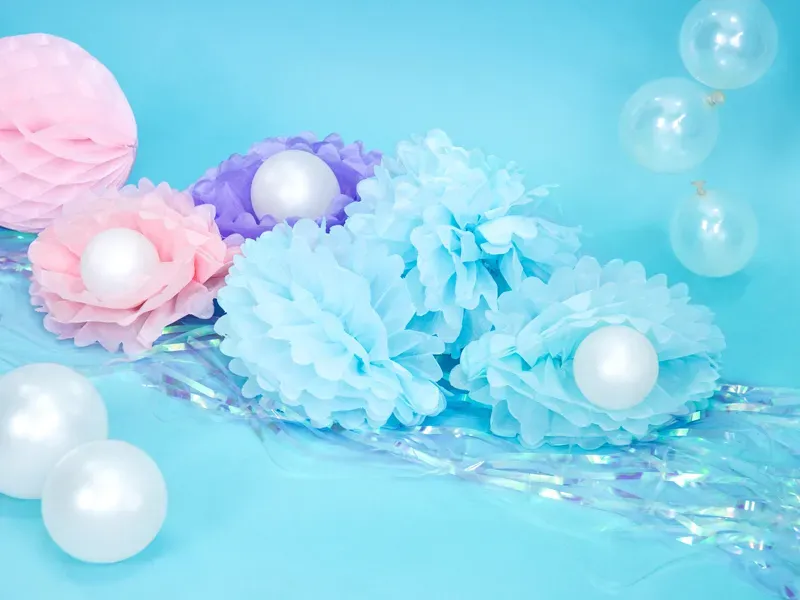 Pompom 25cm, taivaansininen