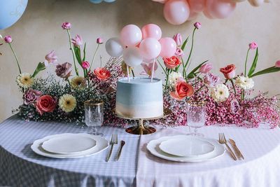 Kakkukoriste ilmapallot, vaaleanpunainen