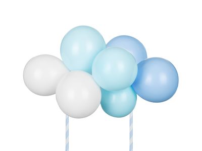 Kakkukoriste ilmapallot, vaaleansininen
